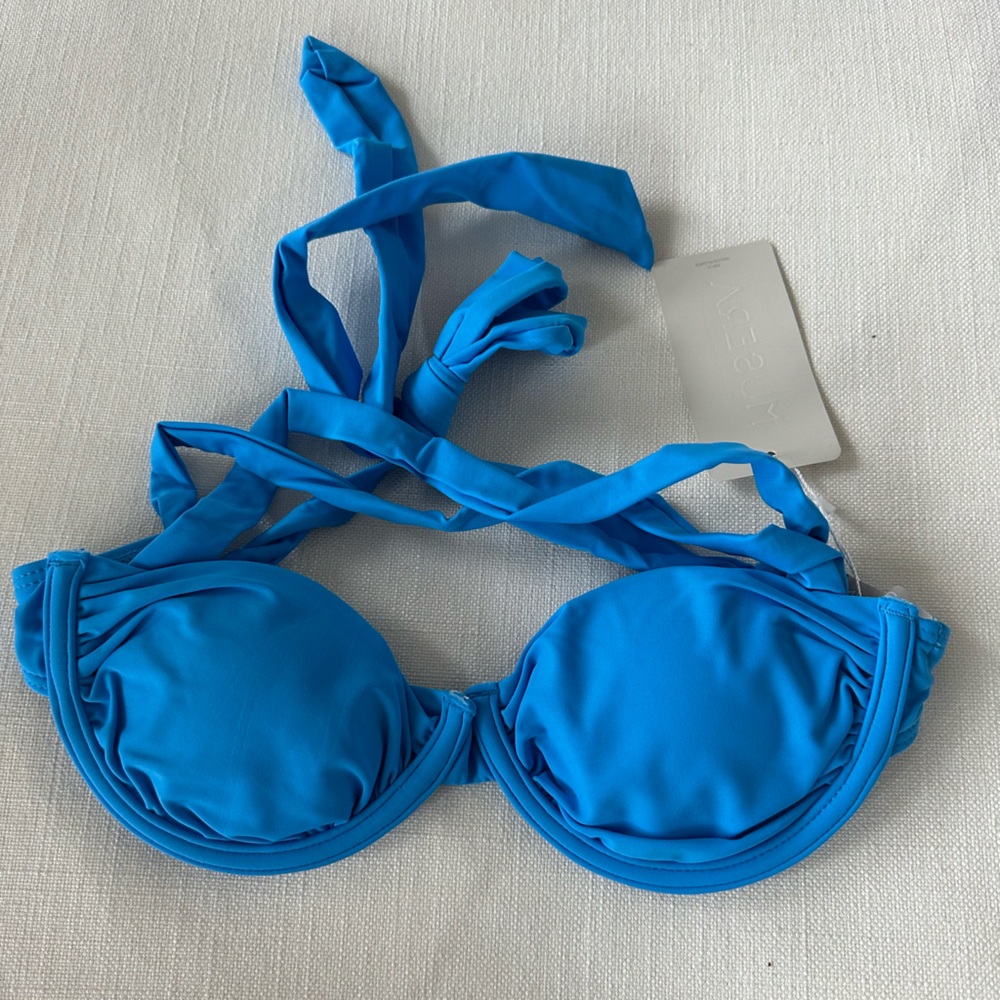 Blue Bikini Top - Size M